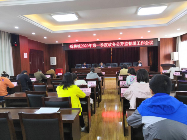 （人大 曹艳梅）舜耕镇人大召开2020年第一季度政务公开监督组会议