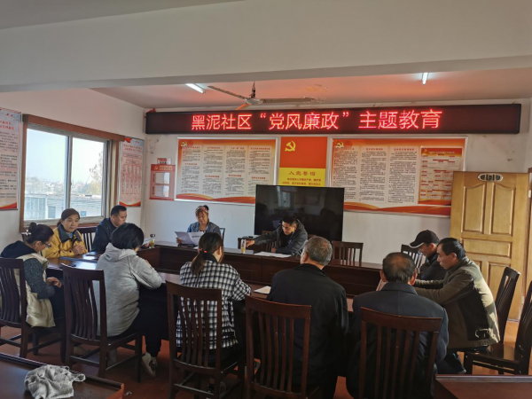 黑泥社区 党风廉政活动