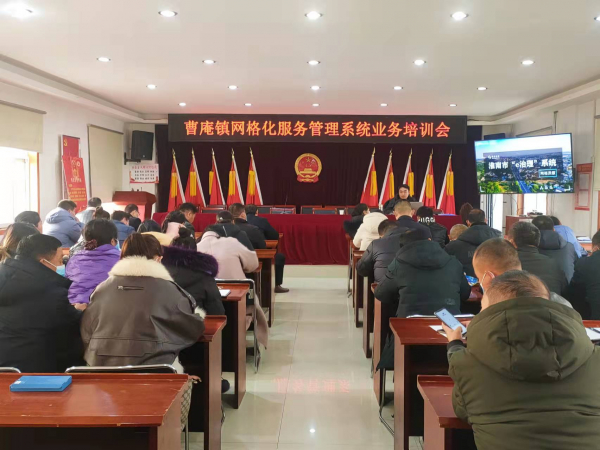 曹庵镇网格化服务管理系统业务培训会 (1)
