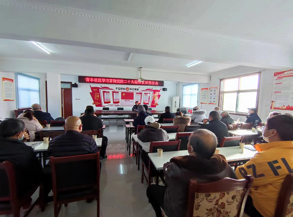 舜耕镇青丰社区开展学习贯彻党的二十大精神