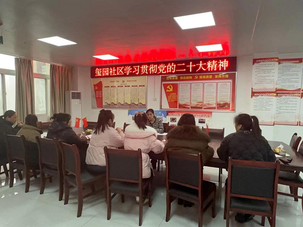 玺园社区开展党的二十大精神专题宣讲