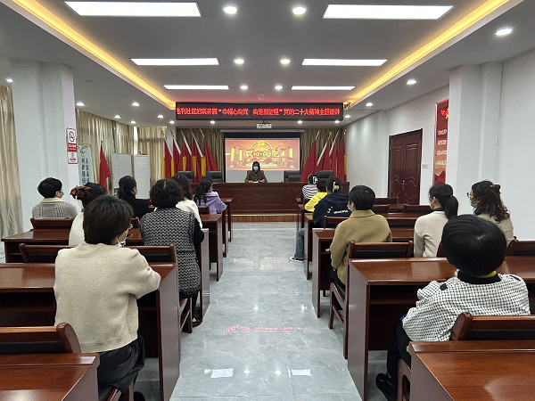 惠利社区妇联开展“三八”节“巾帼心向党 奋进新征程”宣讲活动