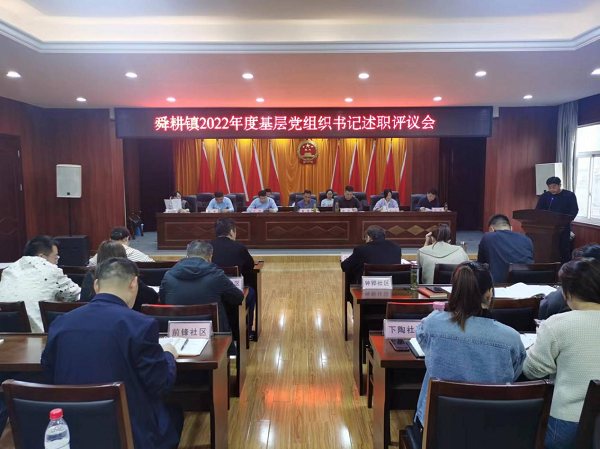 舜耕镇成功召开2022年度基层党组织书记述职评议会